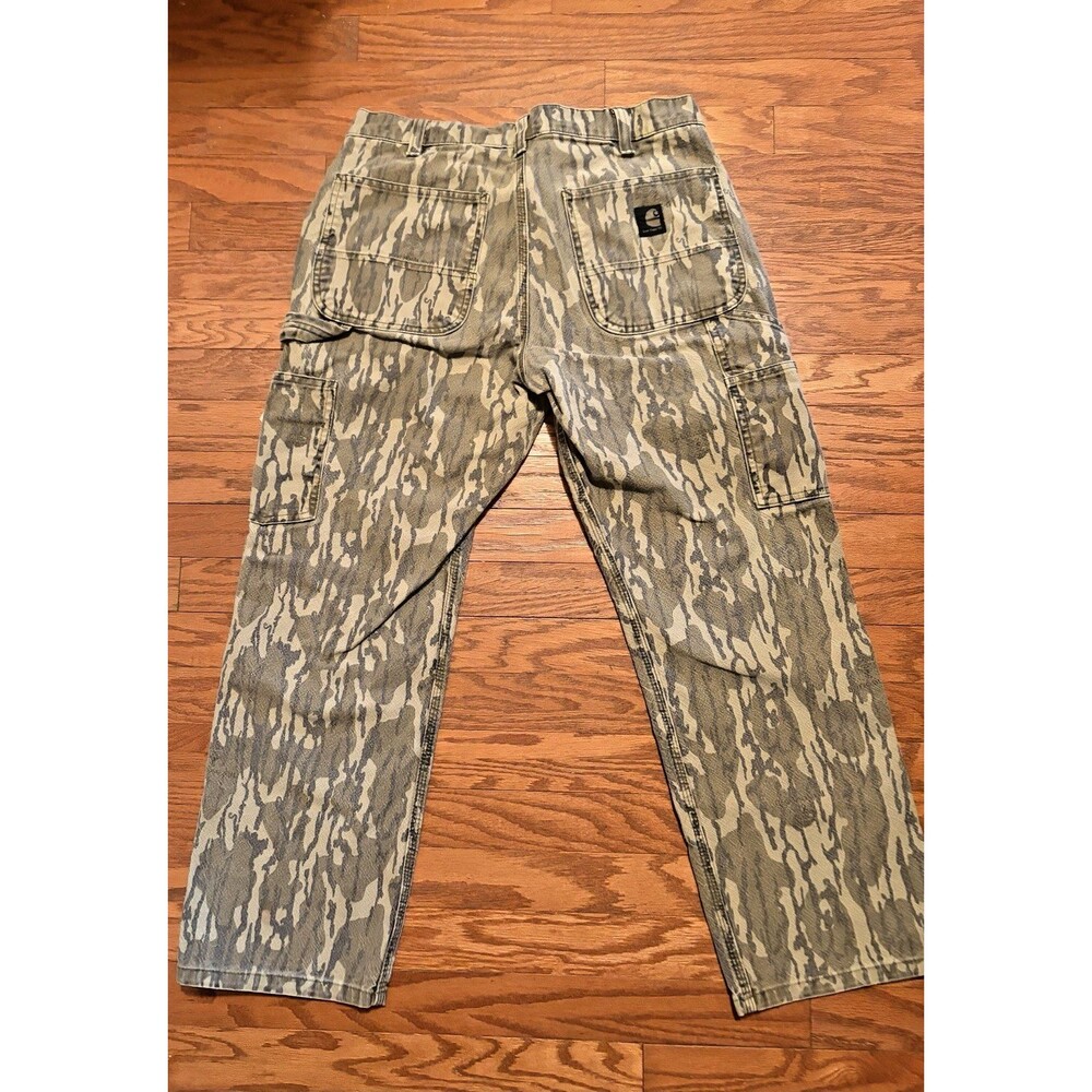 Carhartt B342 Men’s 32 Canvas Camo Cargo Pants Relaxed Fit Straight Leg